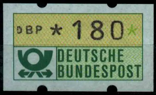 BRD ATM 1981 Nr 1-1-180R postfrisch S2E30A2