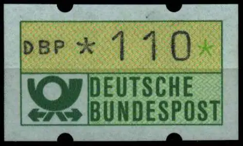 BRD ATM 1981 Nr 1-1-110R postfrisch S2E3082