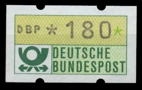 BRD ATM 1981 Nr 1-2-180 postfrisch 754C32