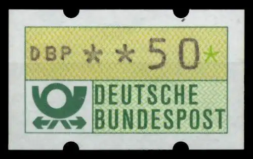 BRD ATM 1981 Nr 1-2-050 postfrisch S2E3146