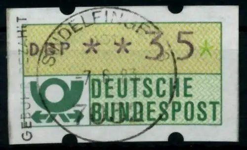 BRD ATM 1981 Nr 1-1-035 gestempelt 754C7E