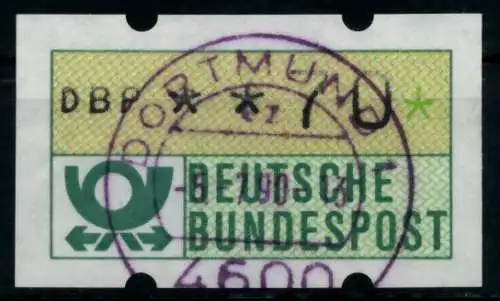 BRD ATM 1981 Nr 1-1-070 gestempelt 754C8A