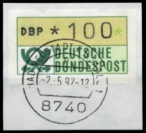 BRD ATM 1981 Nr 1-2-100 gestempelt 756CF2