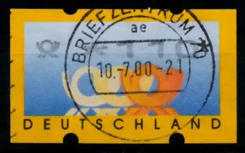 BRD ATM 1999 Nr 3-2-0110 gestempelt 756DF6
