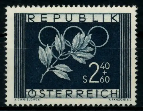 ÖSTERREICH 1952 Nr 969 postfrisch 759952