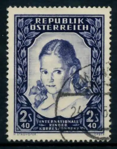 ÖSTERREICH 1952 Nr 976 gestempelt 75999A