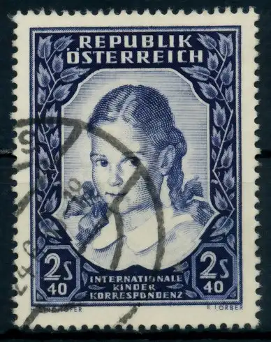 ÖSTERREICH 1952 Nr 976 gestempelt 7599AE