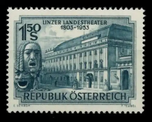 ÖSTERREICH 1953 Nr 988 postfrisch 7599B2