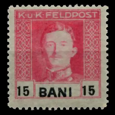 ÖSTERREICH FELDPOST RUMÄNIEN Nr 23 ungebraucht 75BCC6