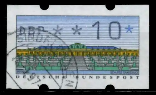 BRD ATM 1993 Nr 2-1.1-0010 gestempelt 75BF02