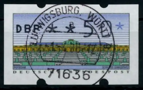 BRD ATM 1993 Nr 2-1.1-0050 gestempelt 75BF2A