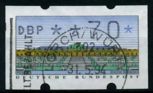 BRD ATM 1993 Nr 2-1.1-0070 gestempelt 75BFE6
