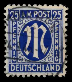 BIZONE AM-POST Nr 9x gestempelt 75F22A