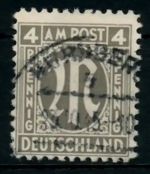 BIZONE AM-POST Nr 2x gestempelt 75F286