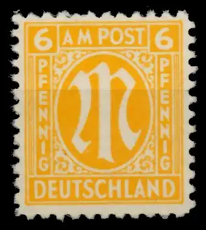 BIZONE AM-POST Nr 4z postfrisch 760B26