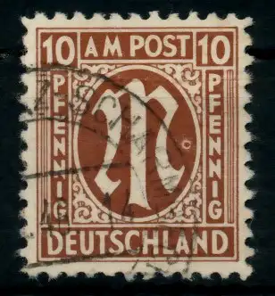 BIZONE AM-POST Nr 6z gestempelt 760B66