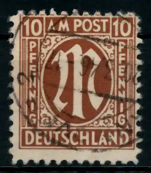 BIZONE AM-POST Nr 6z gestempelt 760B6E