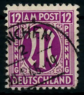 BIZONE AM-POST Nr 7z gestempelt 760C0E