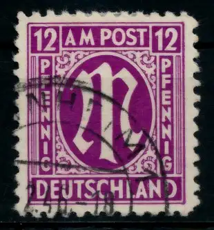 BIZONE AM-POST Nr 7z gestempelt 760C3A