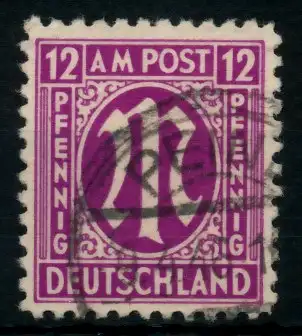 BIZONE AM-POST Nr 7z gestempelt 760C42