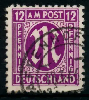 BIZONE AM-POST Nr 7z gestempelt 760C52