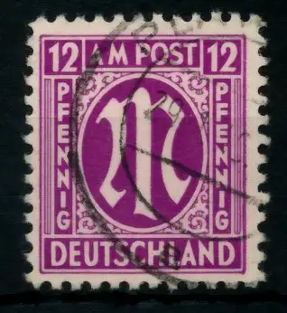 BIZONE AM-POST Nr 7z gestempelt 760C6E