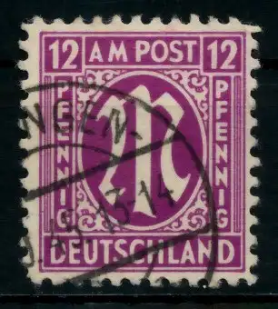 BIZONE AM-POST Nr 7z gestempelt 760C8E