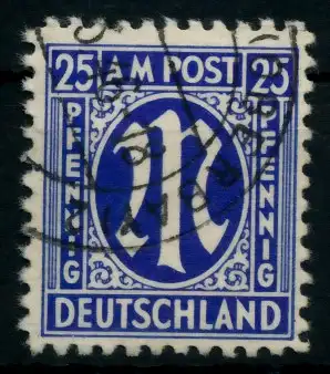 BIZONE AM-POST Nr 9z gestempelt 760CB6