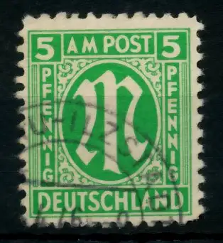 BIZONE AM-POST Nr 3z gestempelt 760CFA