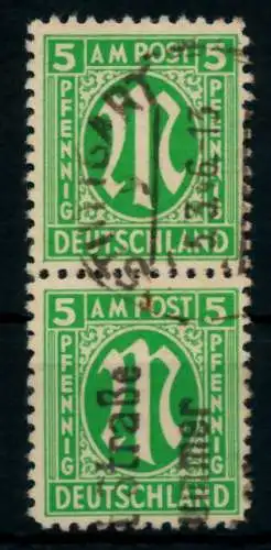 BIZONE AM-POST Nr 3z gestempelt SENKR PAAR 760D06