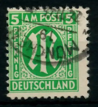 BIZONE AM-POST Nr 3z gestempelt 760D42