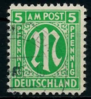 BIZONE AM-POST Nr 3z gestempelt 760D6A