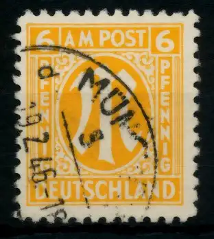 BIZONE AM-POST Nr 4z gestempelt 760ECE