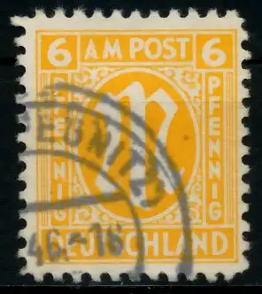 BIZONE AM-POST Nr 4z gestempelt 760DF2