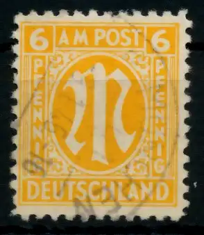 BIZONE AM-POST Nr 4z gestempelt 760E26