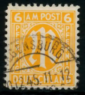 BIZONE AM-POST Nr 4z gestempelt 760E52