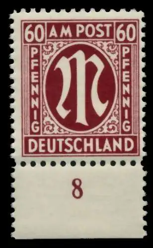 BIZONE AM-POST Nr 33bAz postfrisch URA 7633D2