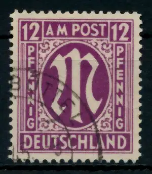 BIZONE AM-POST Nr 15aAz gestempelt 763626