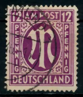 BIZONE AM-POST Nr 15aAz gestempelt 763656