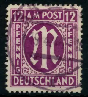 BIZONE AM-POST Nr 15aAz gestempelt 763662