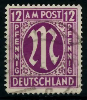 BIZONE AM-POST Nr 15aCy gestempelt 7636B6