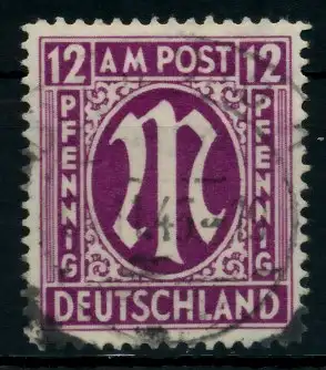 BIZONE AM-POST Nr 15bCy gestempelt 7636D6