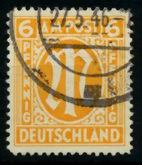BIZONE AM-POST Nr 13-Az gestempelt 7637C2
