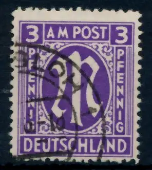 BIZONE AM-POST Nr 10-Az gestempelt 76382A