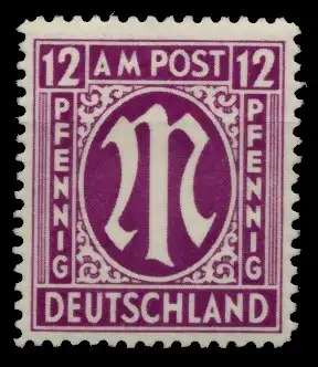 BIZONE AM-POST Nr 15aAz postfrisch 763AA6