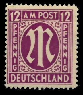 BIZONE AM-POST Nr 15aAz postfrisch 764AA2