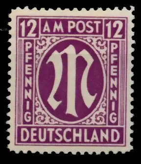 BIZONE AM-POST Nr 15aAz postfrisch 764AC6