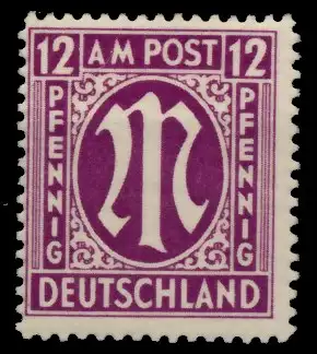 BIZONE AM-POST Nr 15aAz postfrisch 764B06
