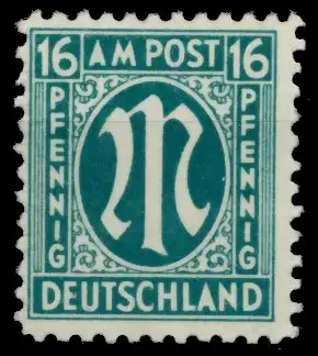 BIZONE AM-POST Nr 25Az postfrisch 764F16