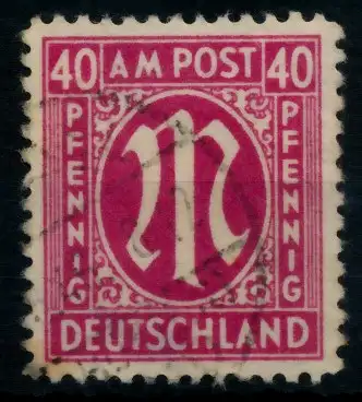 BIZONE AM-POST Nr 30cAz gestempelt 76517A